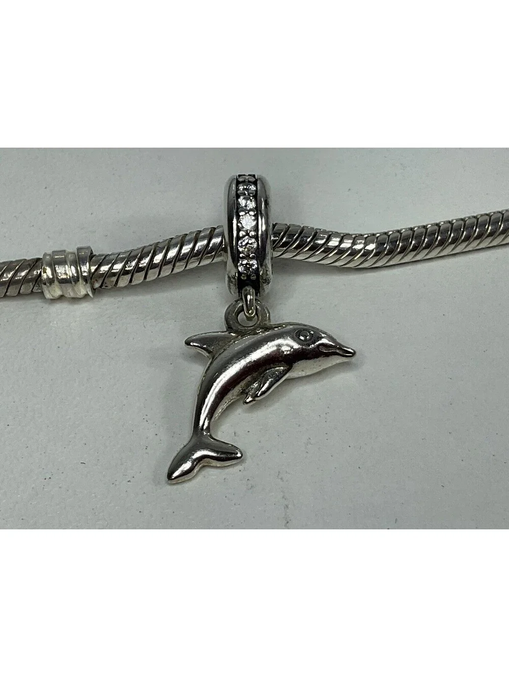 Pandora Playful Dolphin Dangle Charm Retired